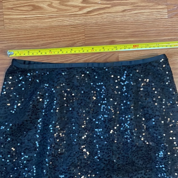 NWT J. Crew Black Sequin Miniskirt For Holiday Christmas New Years Eve Size 6 - Picture 9 of 10